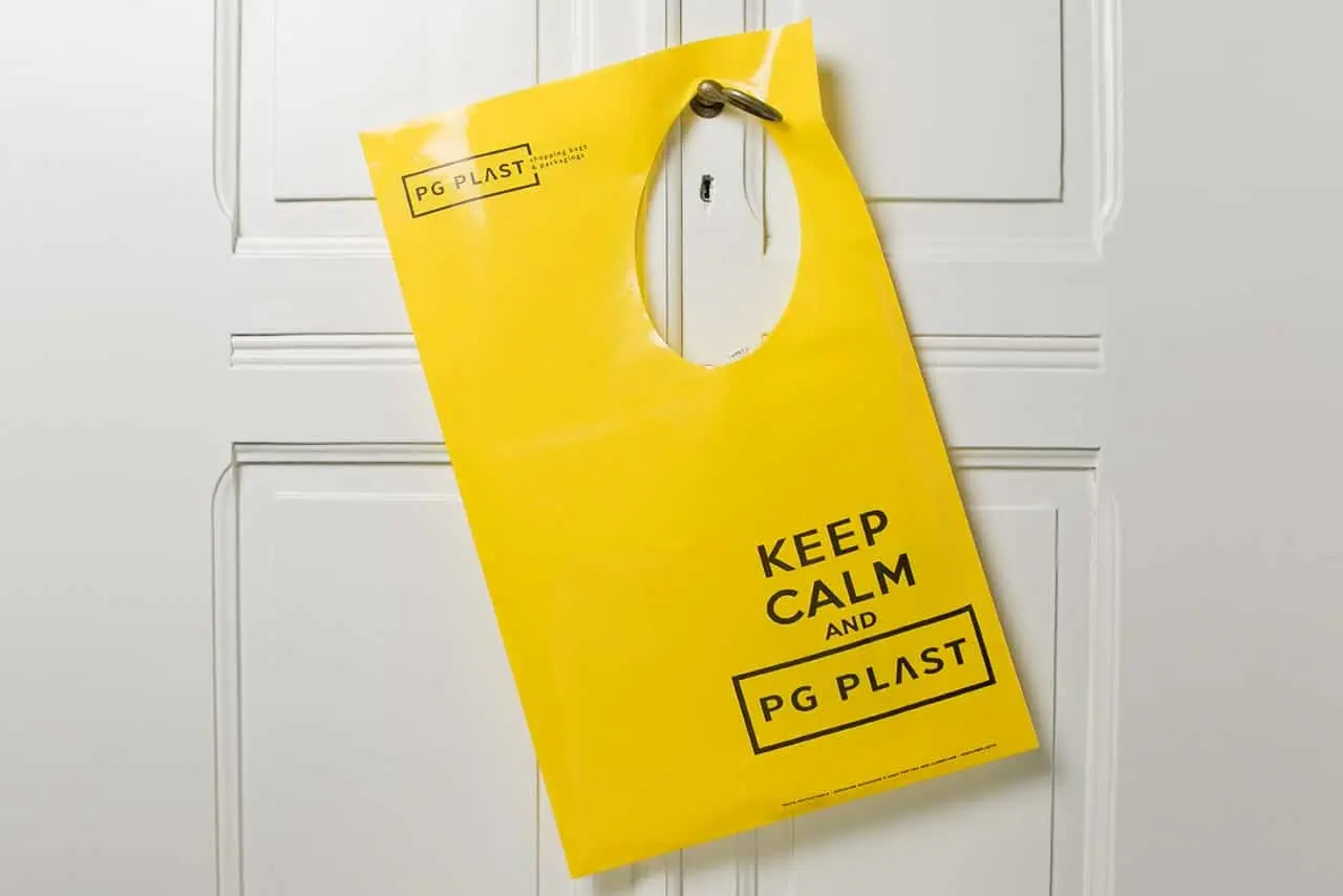 Shopping bag plastica, modello Ambra, personalizzata "Mizuno" | PG Plast | Produzione shopper, shopping bags, borse personalizzate per negozi e boutique