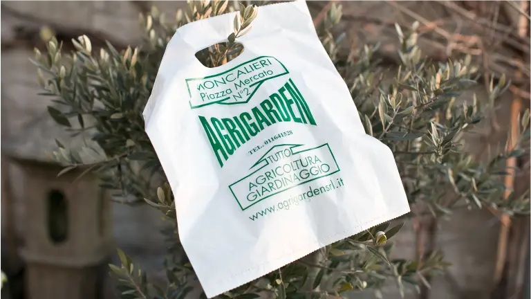 Borsa biodegradabile e compostabile personalizzata "Agrigarden" - PG Plast